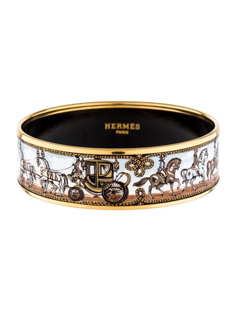 Hermes enamel bangle bracelet